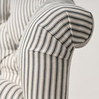 Canapé Ella en coloris French Ticking Charcoal (83)