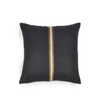 Coussin Jasper noir délavé 25x25 avec rembourrage