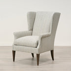 Chaise Heywood en rayures sauge naturelles à l'épreuve des enfants