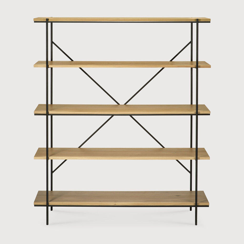 Étagère Rise Rack en chêne verni