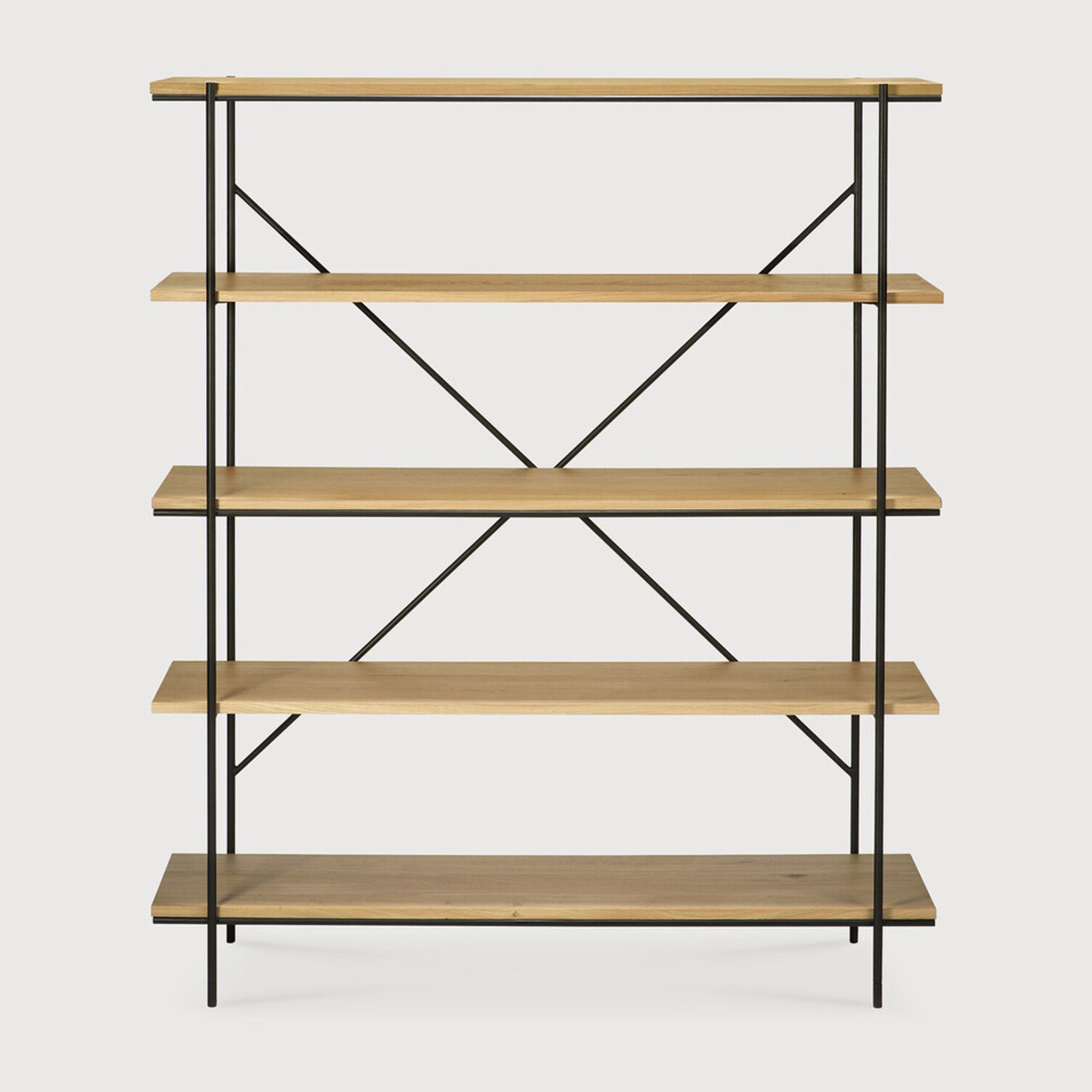 Étagère Rise Rack en chêne verni